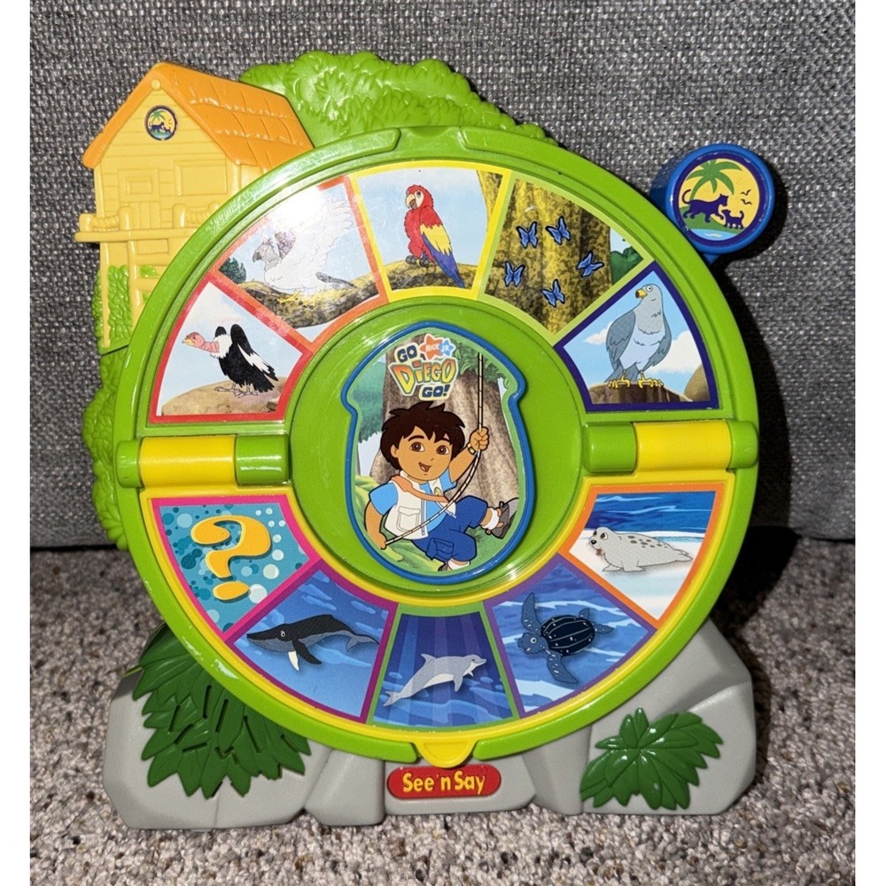 Go Diego Go See N Say‎ Animal Sounds Nick Jr Learning Toy Vintage 2006 Mattel